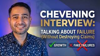 Big Mistakes in Chevening Interview Talking about Failure Examples