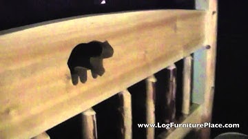 Cedar Lake Log Cutout Bed from JHE