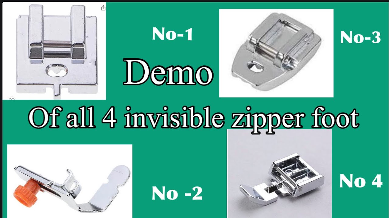 Find out , which invisible zipper foot is best to use . தமிழில் /captions  in English. 