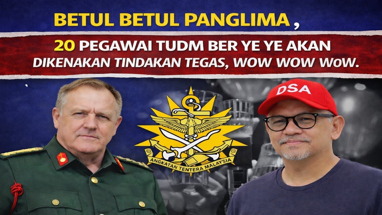 Betul betul Panglima , 20 pegawai TUDM ber YE YE akan dikenakan tindakan tegas, wow wow wow