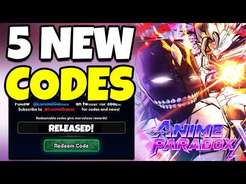 *NEW* ALL WORKING RELEASE UPDATE CODES FOR ANIME PARADOX X! ROBLOX ANIME PARADOX X CODES