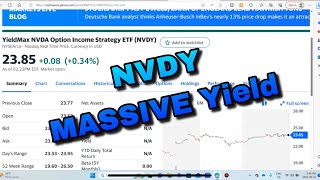 How (NVDY) YieldMax NVDA Option Income Strategy ETF Pays a 37% Dividend Yield