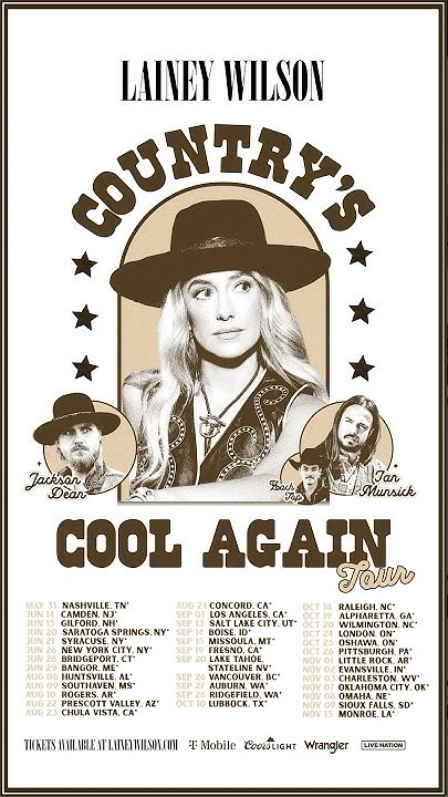 Lainey Wilson Announces 2024 “Country's Cool Again” North American Tour -  Live Nation Entertainment
