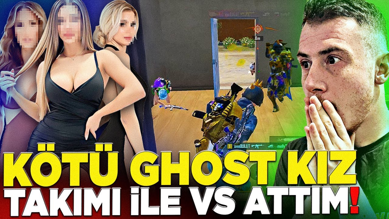 BANA KÖTÜ GHOST ATAN KIZ TAKIMIYLA 1v4 VS ATTIM!| PUBG Mobile