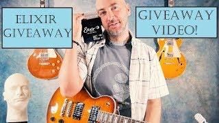 why you should use elixir strings on your electric guitar! giveaway video!