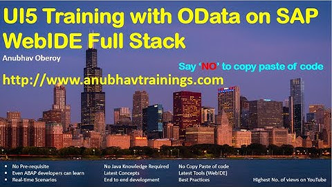 SAP UI5 & Fiori training for functional consultants and ABAP Developers