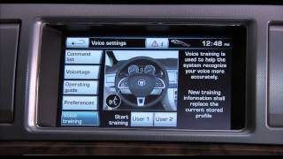 How to operate the 2012 Jaguar XF Touch Screen