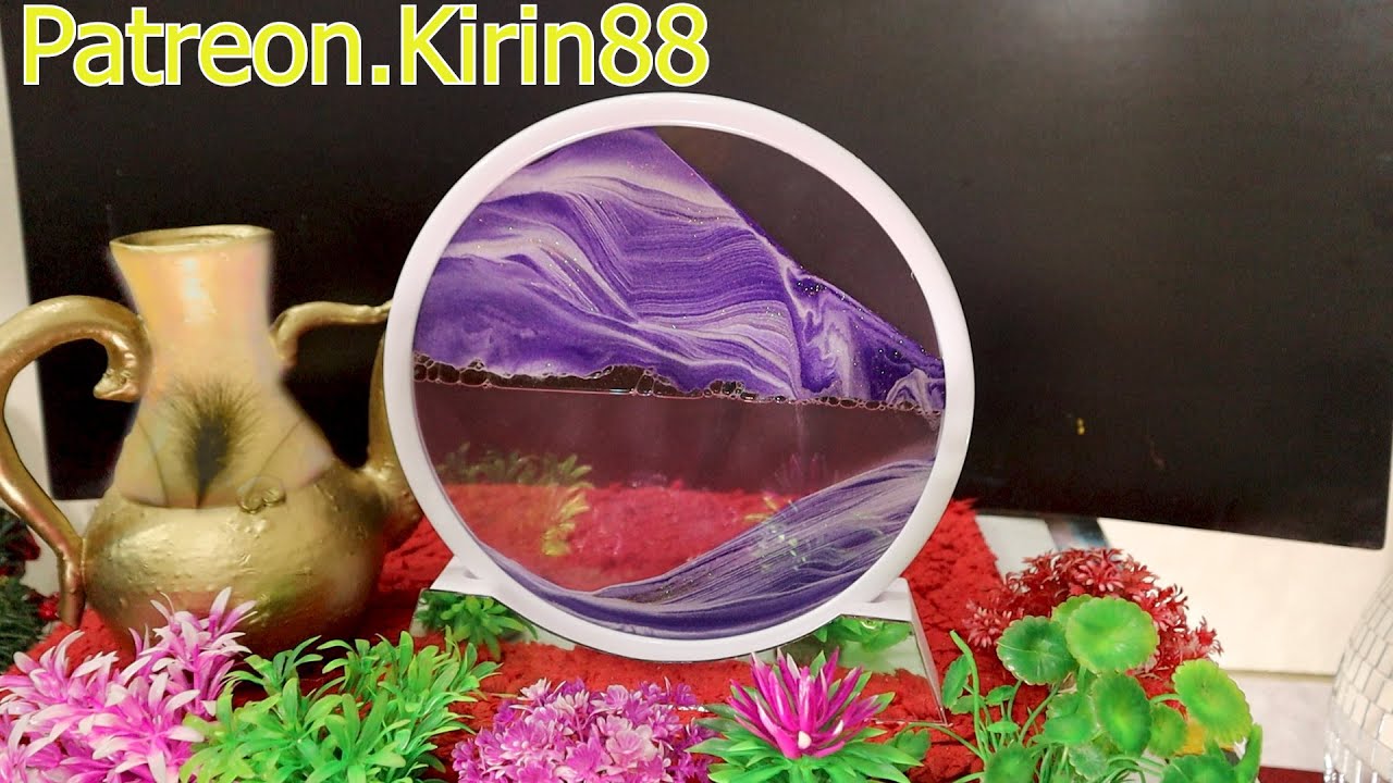 Relaxing Sand Art. Combined with Relaxing Piano Music and Bronze Vase, Revealing Hidden Beauty