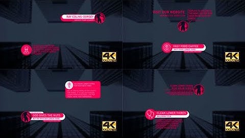 40+ Lower Thirds - Modern Titles After Effects Templates
