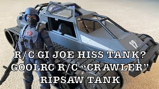GI Joe Classified HISS Tank? GoolRC R/C Crawler Ripsaw 1/12 Scale Tank Review