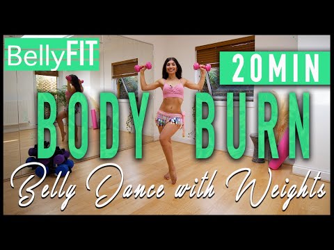 Belly dance with Weights!  | Non-stop Intense Calorie Burn and Sweat!