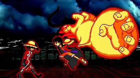 TC Luffy OP Buff (all form) VS Wano Luffy V4 OP (all form) in Jump Force Mugen