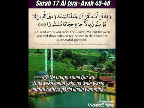 Surah 17 Al Isra Ayat 45 48  Surah 17 Al Isra Ayat 45 48