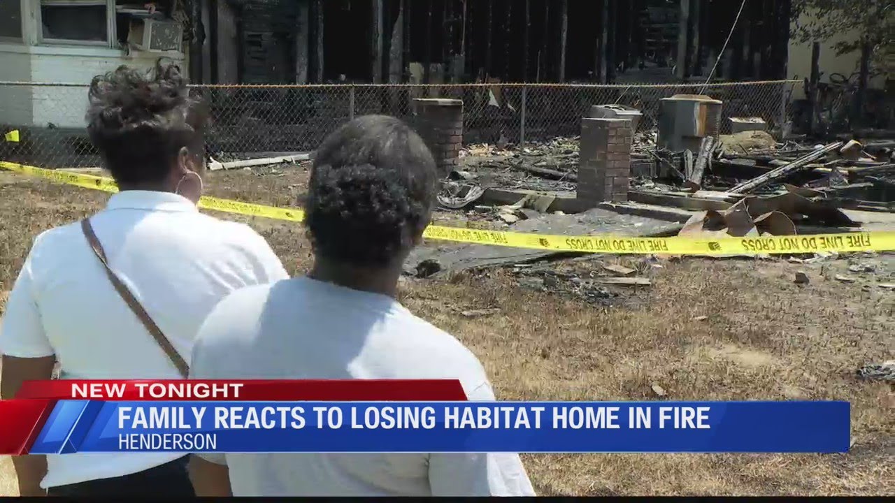 Family remains hopeful after losing Habitat home in fire - YouTube