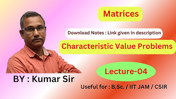 L- 04: Similar matrices have same Characteristic roots. : #bsc1stmaths #maths