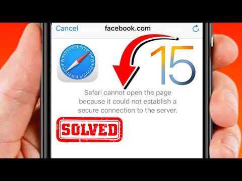Safari Cannot Open the Page Because It Could Not Establish A Secure Connection to the Server iPhone