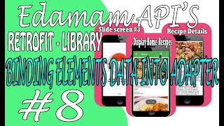Android Retrofit tutorial food recipes app using MVVM|Edamam API #8