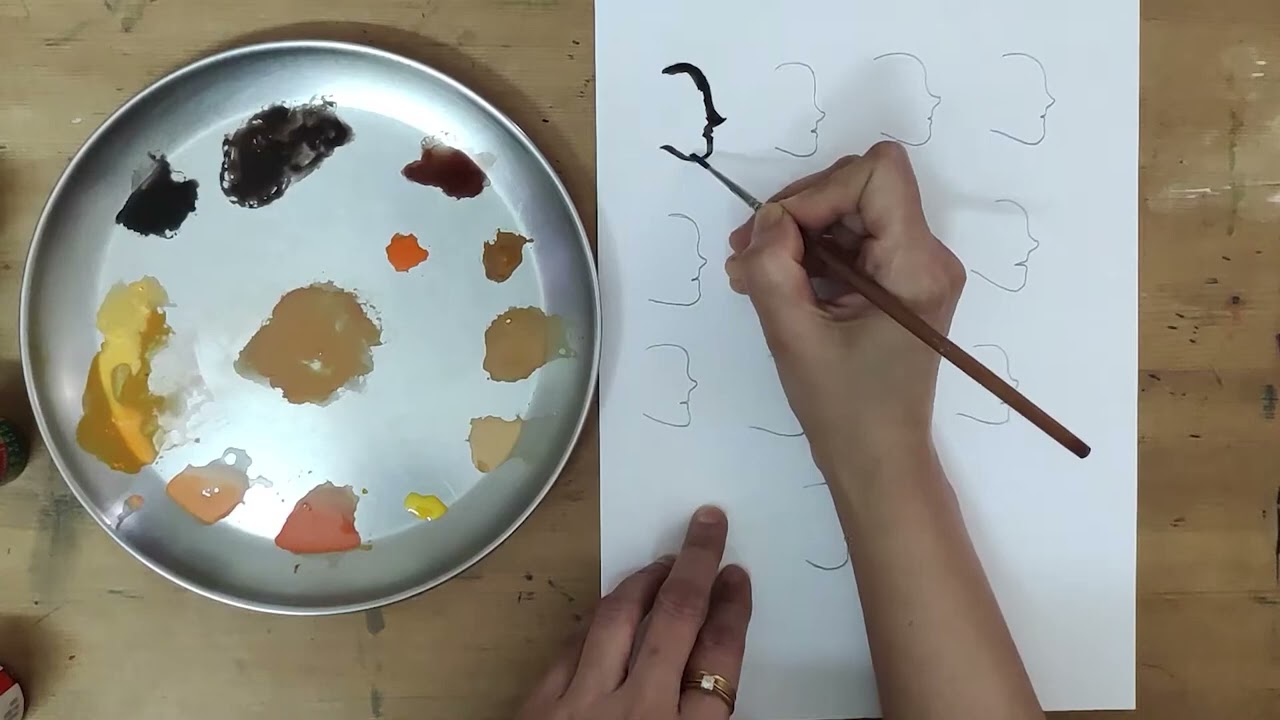 Skin Colour Mixing Chart ll Manju Arts
