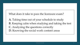 Ways to pass the ASWB social work licensure exams w/ new review materials from Dr. Dawn Apgar