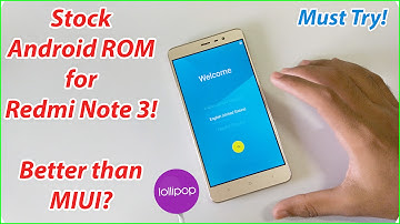 Stock Android Rom for Redmi Note 3! With working fingerprint sensor!