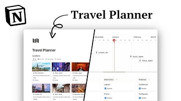 Notion Travel Planner Template Tour (FREE Download)