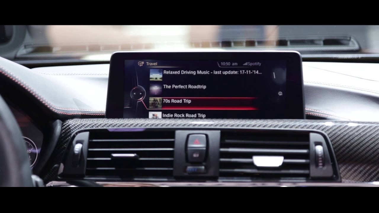 Bmw Connecteddrive Brings Spotify Into The Car Youtube
