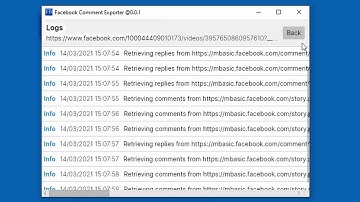FBCE - Facebook Comment Exporter Demo