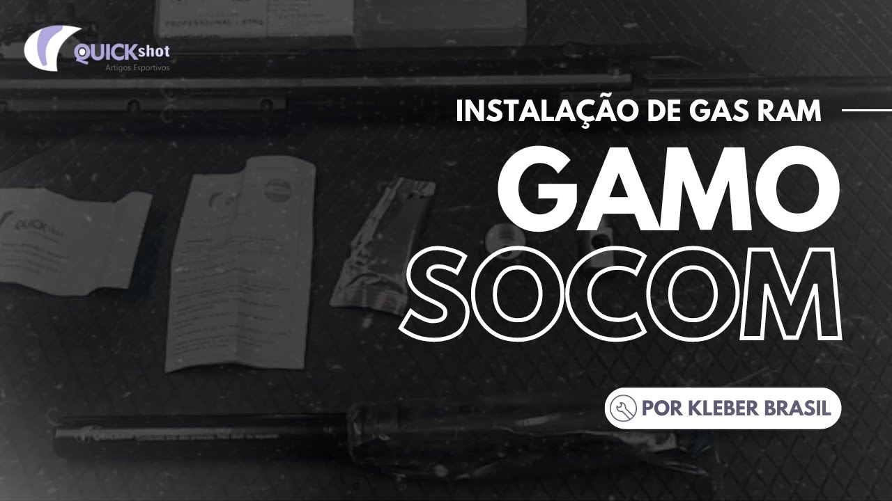Instalação Gas Ram (Nitro Piston) Gamo QUICKSHOT - YouTube