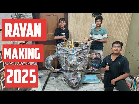RAVAN MAKING 2025 DELHI | Biggest Ravan Making 2025 | Ravan Making With ...