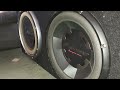 2 pioneer subwoofer 12inch bass test (bass boosted)