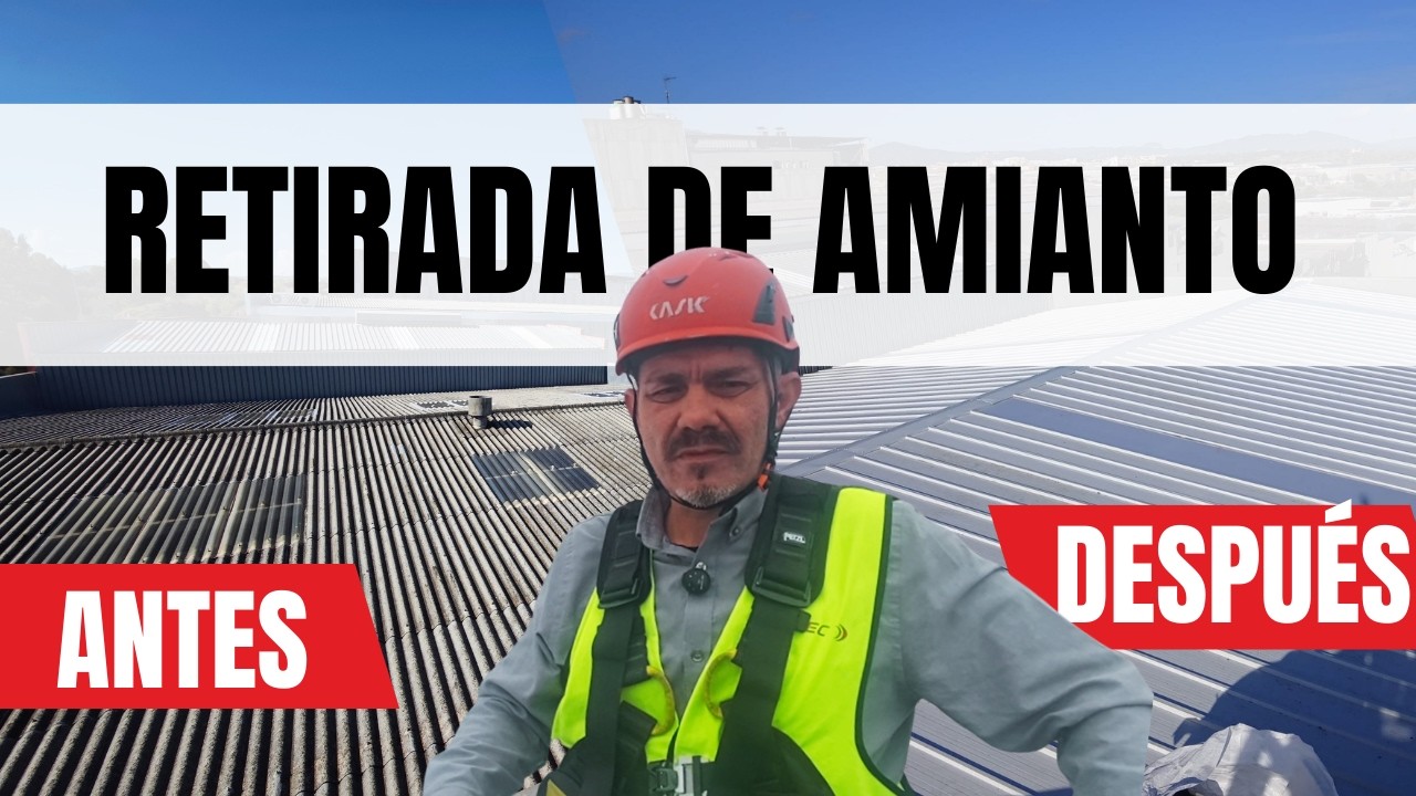Sustitución de cubierta de uralita por panel sándwich | Nave industrial en Terrassa | Hostec