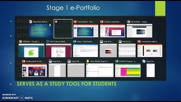 Stage 1 eportfolio examples