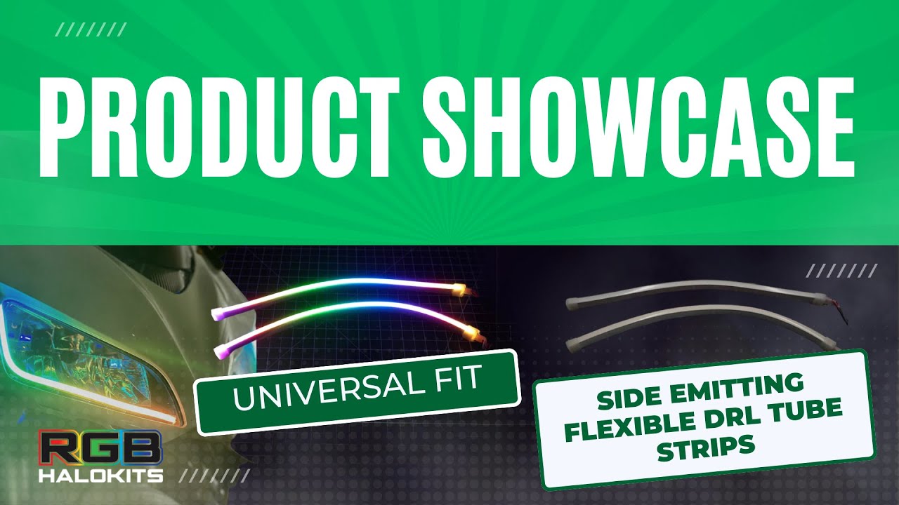 Side Emitting Flexible DRL Tube Strips - YouTube