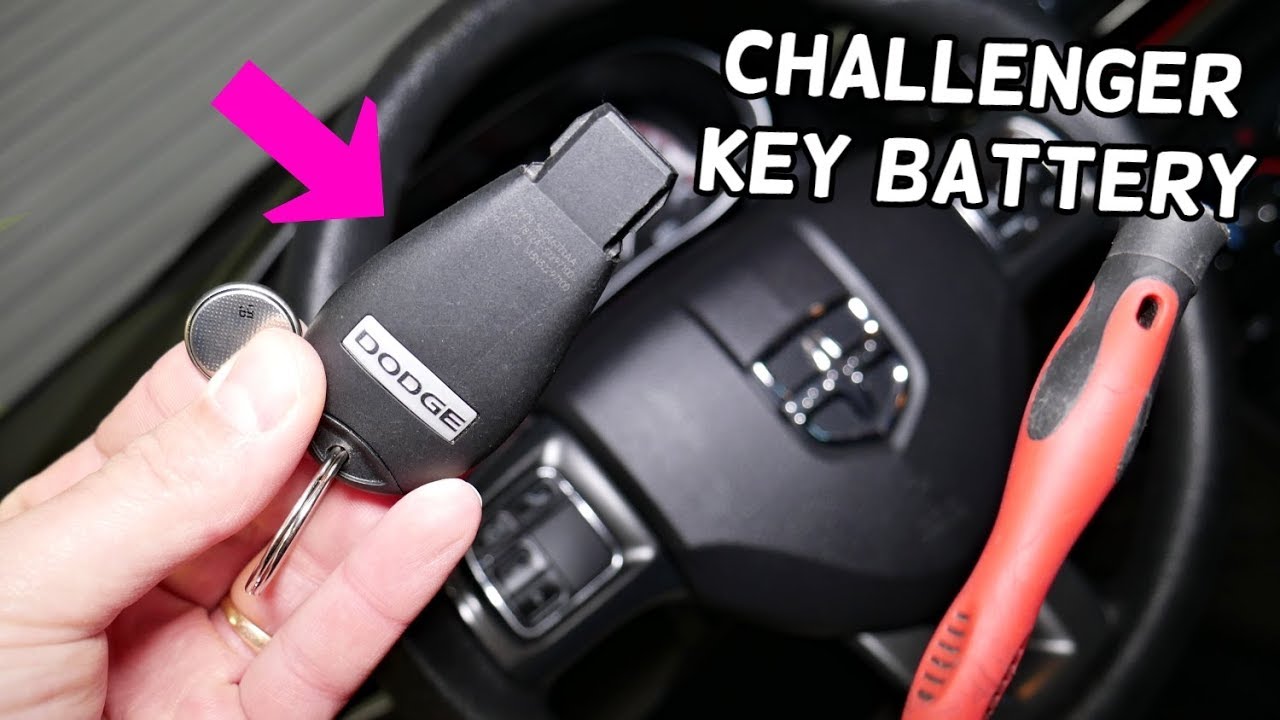 DODGE CHALLENGER KEY FOB BATTERY REPLACEMENT. KEY NOT WORKING, NOT