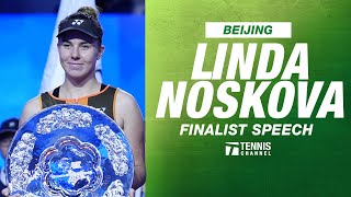 Linda Noskova Finalist Speech | 2025 Beijing