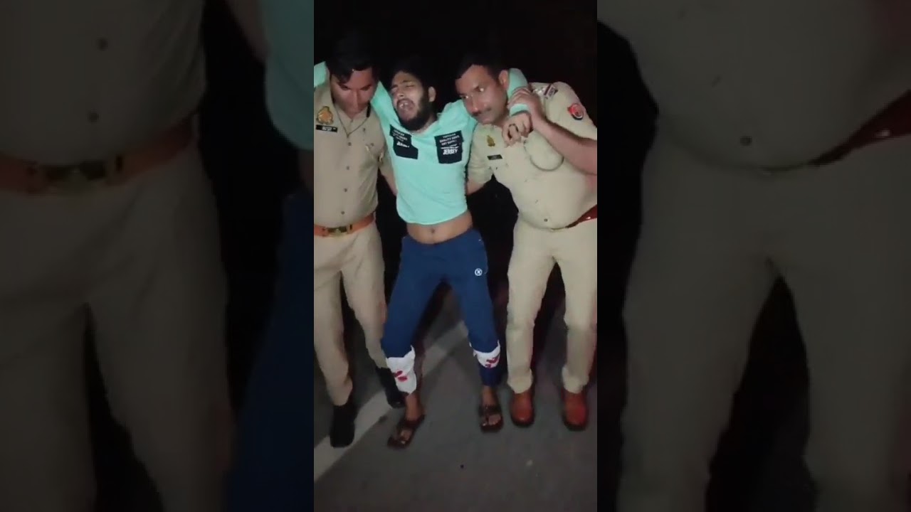 Ghaziabad Police Encounter | Indirapuram Live Encounter Video | Criminal Crying After Being Shot 