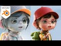 Kickstart your journey learn 3d animated character creation  using blender