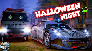 It's Halloween Night & Car Cartoon Video for Kids