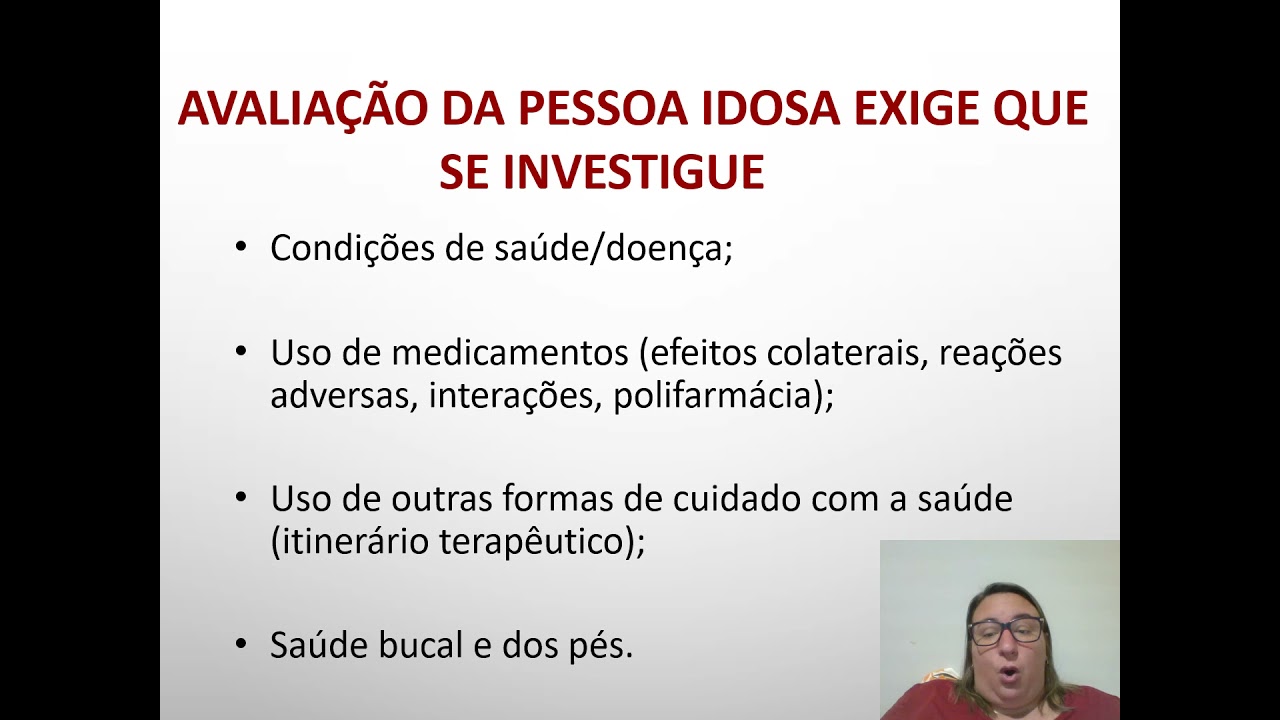 AULA 3 AVALIAÇÃO GERONTOGERÁTRICA BREVE