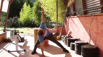 Split Stance T spine Rotation