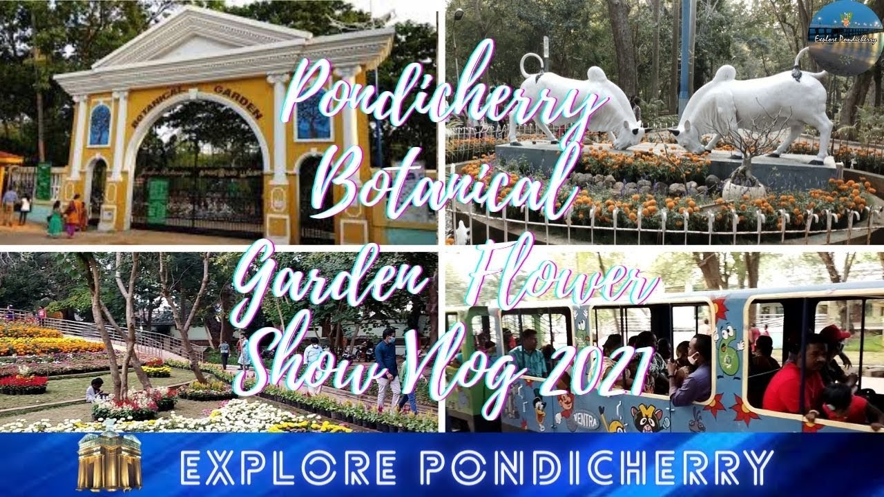 Pondicherry Botanical Garden Flower Show Vlog 2021/Explore Pondicherry