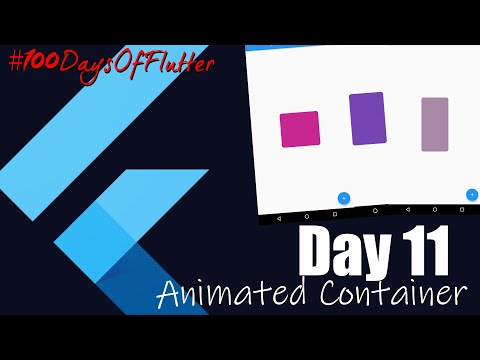 Day 11 | Speed Code | Animated Container Basic Tutorials| Floating Action Button | Code With Nix |