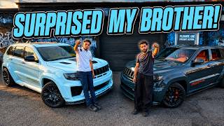 SUPRISING my brother with the craziest WIDEBODY TRACKHAWK