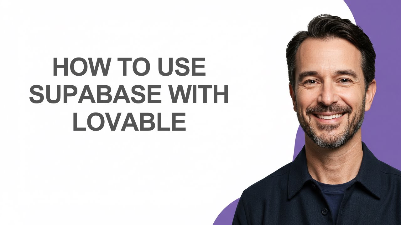How to Use Supabase with Lovable - KevinHowTo - YouTube