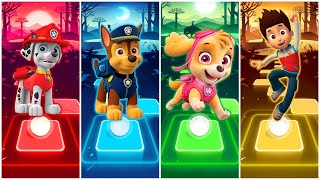 Paw Patrol🟣Marshall🔴Chase 🟢Sky🔵Ryder🎶🎶TILES HOP EDM RUSH🎶🎶