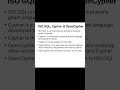 ISO GQL, Cypher & OpenCypher