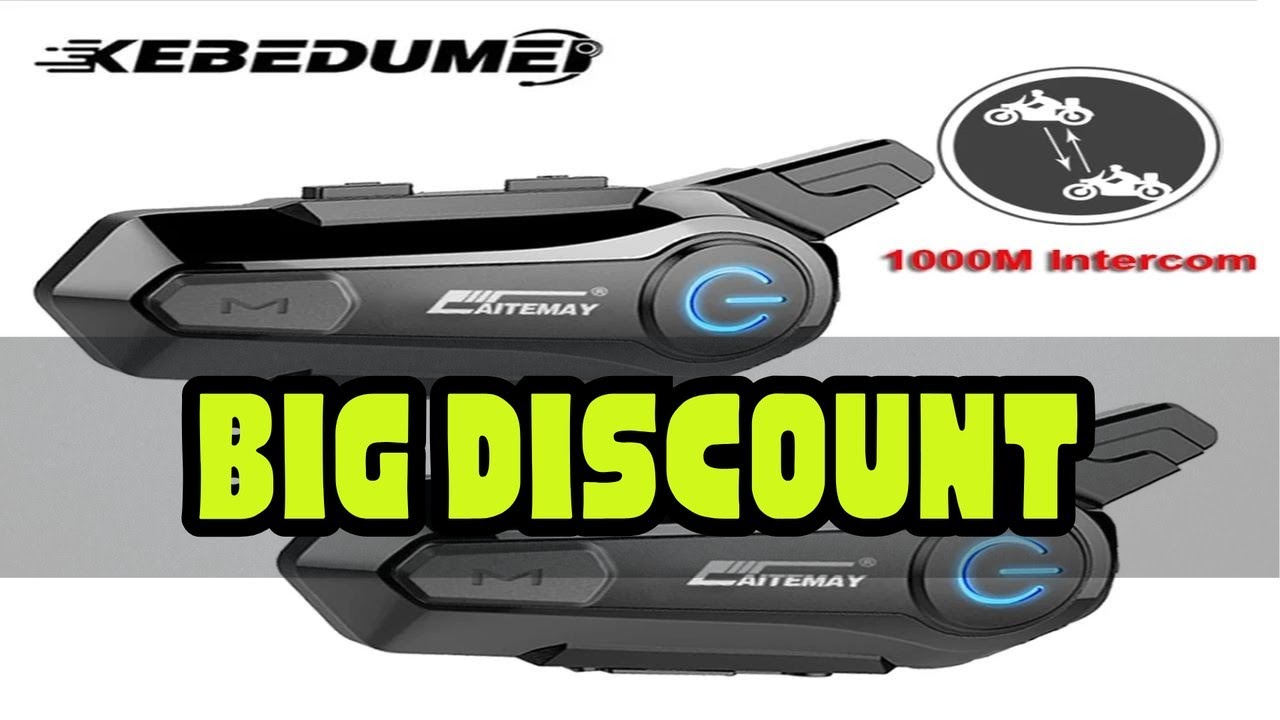 1/2Pcs Bluetooth Motorcycle Helmet Intercom Headset 1000M For 2 Rider Intercomunicador Moto Wireles