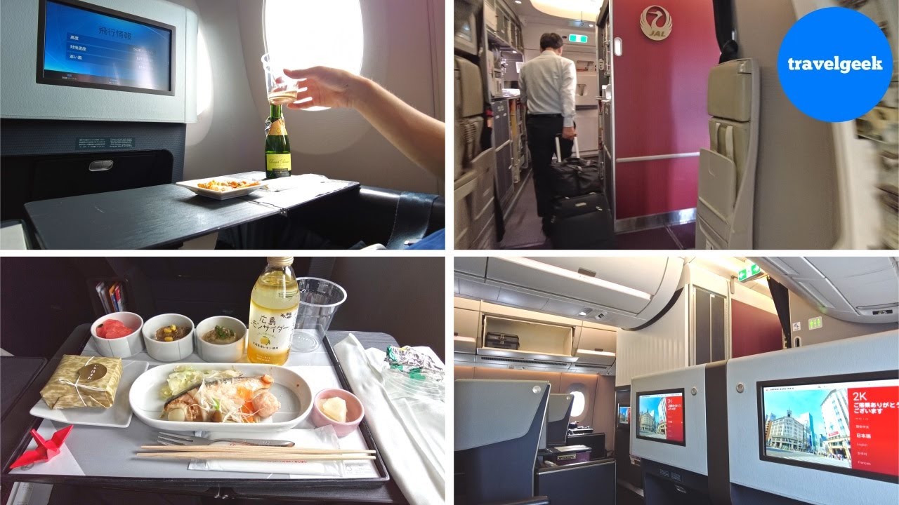 Flying Japan Airlines Domestic FIRST CLASS from Osaka to Tokyo YouTube