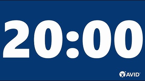 20 Minute Timer (blue)