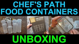 UNBOXING Chef's Path Storage Container Set Air Tight Leak Proof Stackable BPA Free